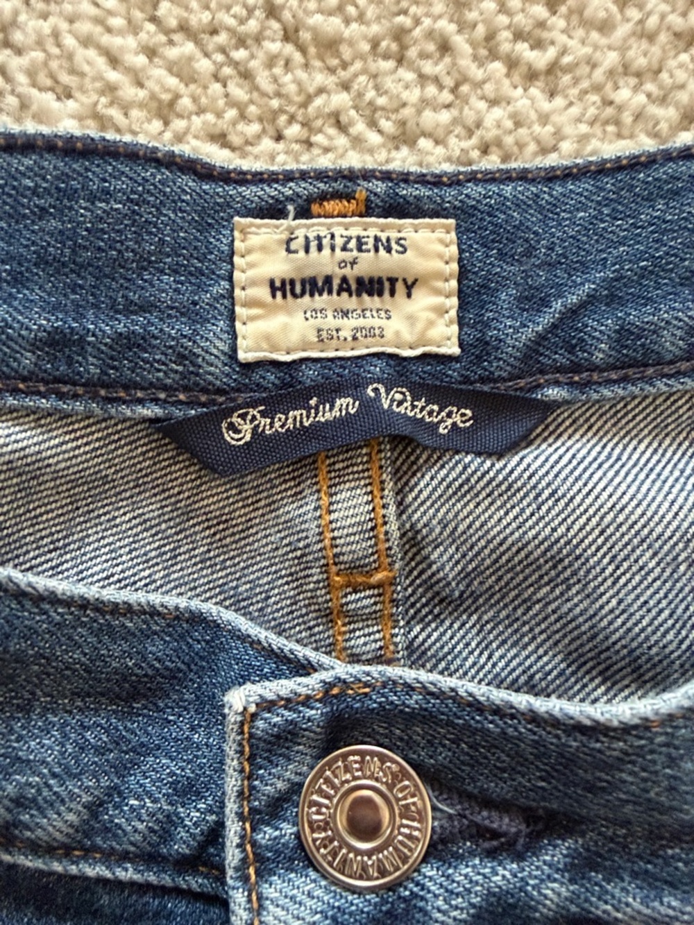 Citizens Of Humanity Womens Indigo Jeans-size 30 - Picture 2 of 8